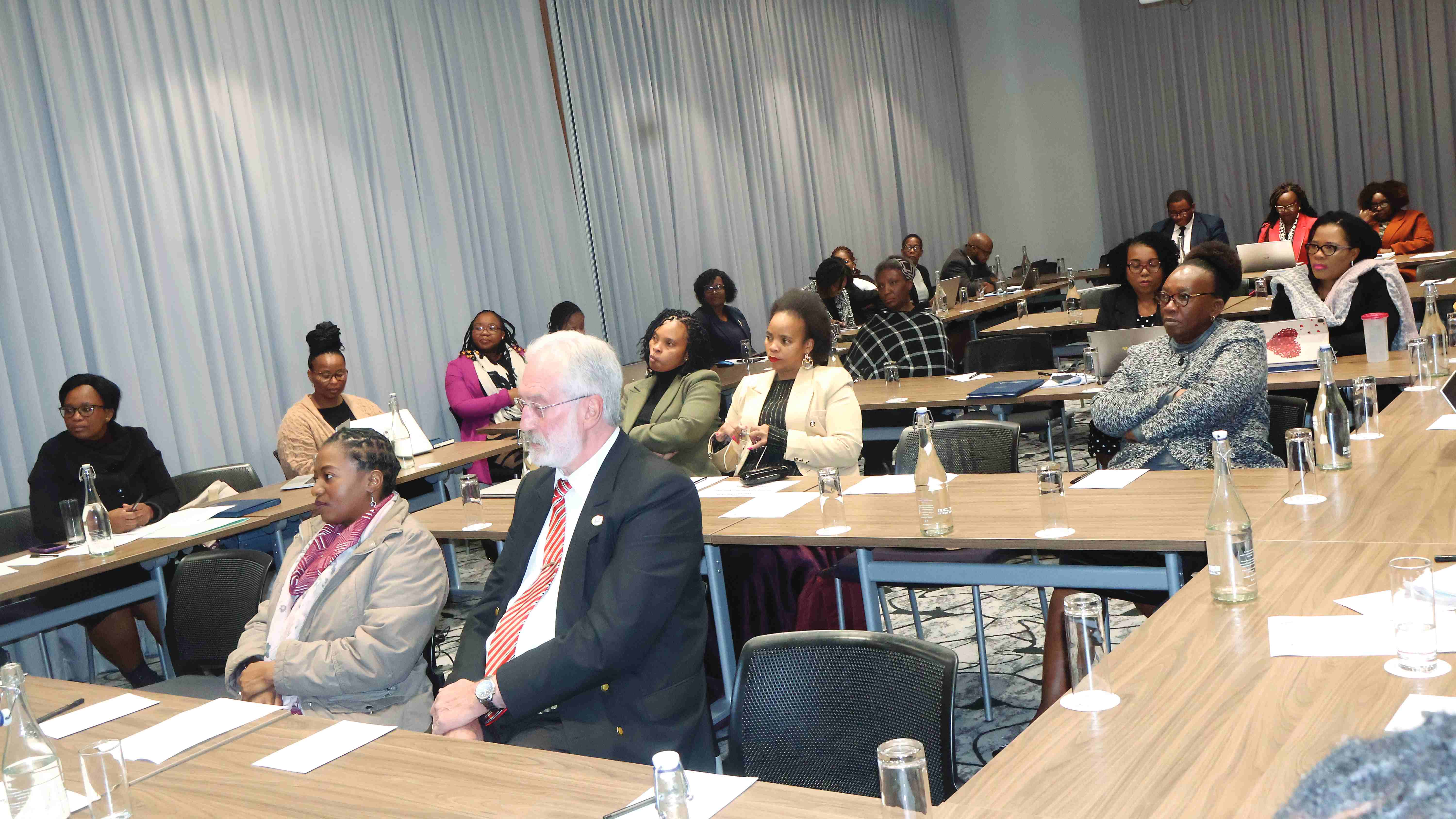 A section of the stakeholders listening attentively during the Strategic Plan for the Judiciary 2024-2029 draft, Judiciary Strategy Validation session hosted by UNDP Governance at the Hilton Garden Inn.